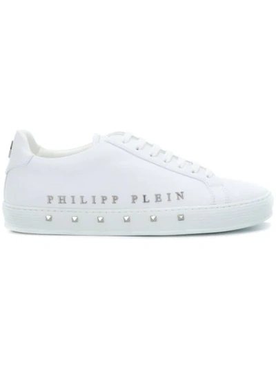 Philipp Plein The First Time In My Life板鞋 In White/nickel