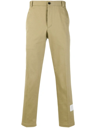 Thom Browne Cotton Twill Unconstructed Chino Trouser In Camel
