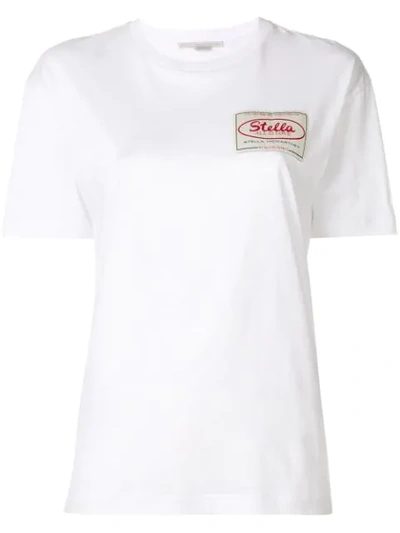 Stella Mccartney Stella Badge Patch T-shirt In White