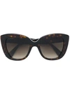 GUCCI TORTOISESHELL-EFFECT SUNGLASSES