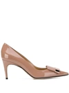 Sergio Rossi Sr1 Logo-plaque 75mm Pumps In Neutrals
