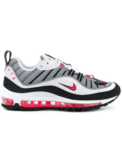 Nike Air Max 98 Leather And Mesh Trainers In White