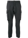 DSQUARED2 CROPPED CARGO TROUSERS