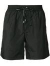 Dolce & Gabbana Swim Trunks With Logo Plaque In Black