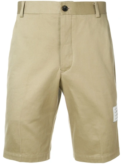 Thom Browne Cotton Twill Unconstructed Chino Shorts In Neutrals