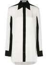 Givenchy Contrast Trim Blouse In White