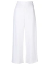 GENNY GENNY CROPPED TROUSERS - WHITE