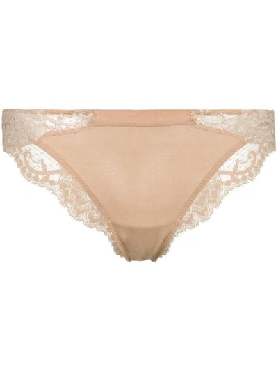 La Perla Beige Souple Brazilian Briefs In Pink