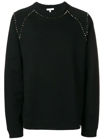 Versace Spike Detail Sweatshirt In Black