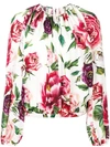 DOLCE & GABBANA FLORAL PRINT BLOUSE