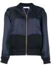SEE BY CHLOÉ SEE BY CHLOÉ CONTRAST BOMBER JACKET - BLUE