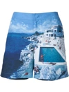 ORLEBAR BROWN ORLEBAR BROWN PRINTED BEACH SHORTS - BLUE