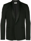 Saint Laurent Suit Made Of Wool With Satin Inserts In Black