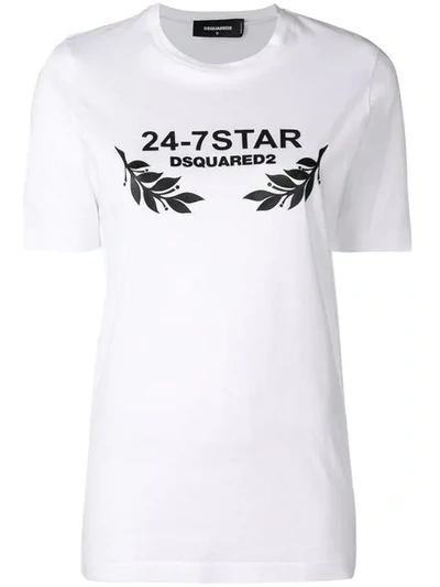 Dsquared2 T-shirt Mit Logo In White