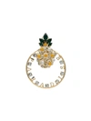 ANTON HEUNIS GOLD TONE PINEAPPLE SWAROVSKI EARRING