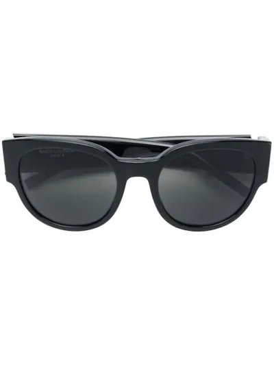 Saint Laurent Round Oversized Sunglasses In Black