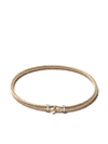 David Yurman 18kt Yellow Gold Buckle Diamond Bracelet In 88adi