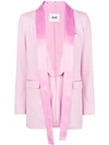 MSGM SATIN TRIM BLAZER