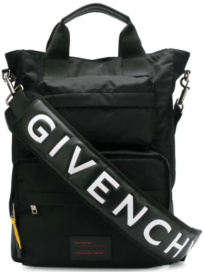 Givenchy Black, White And Red Oversized Logo Tote