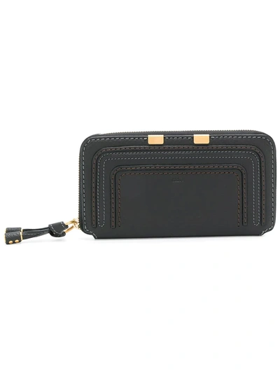 Chloé Marcie Continental Wallet In Black
