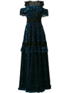 TALBOT RUNHOF LACE EMBELLISHED GOWN