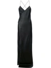 MICHELLE MASON STRAPPY WRAP GOWN