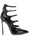 CASADEI CASADEI STRAPPY POINTED PUMPS - BLACK