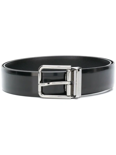 DOLCE & GABBANA BUCKLED LEATHER BELT