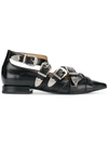 TOGA BUCKLED POINTED LOAFERS