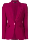 ALEXANDER MCQUEEN ALEXANDER MCQUEEN LEAF CREPE BLAZER - PINK