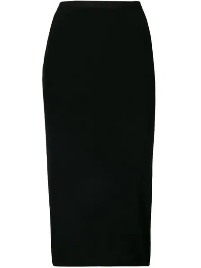 Rick Owens Black Pillar Mid-length Skirt