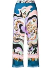EMILIO PUCCI ABSTRACT PRINT CROPPED TROUSERS