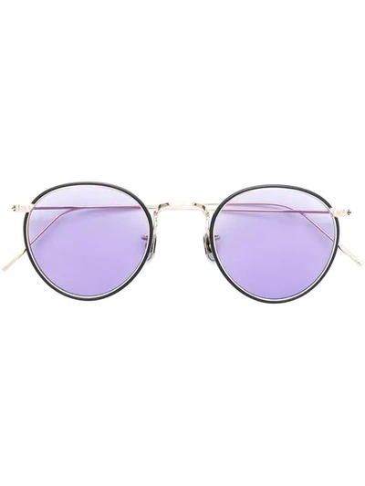 Eyevan7285 Round Shaped Sunglasses In Metallic