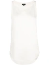 THEORY THEORY RACER BACK TANK TOP - WHITE