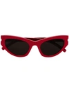 SAINT LAURENT RED 215 GRACE SUNGLASSES