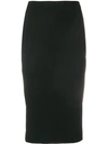 VICTORIA BECKHAM VICTORIA BECKHAM ZIPPED PENCIL SKIRT - BLACK