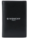 GIVENCHY logo浮雕小牛皮钱包