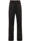 Givenchy Logo Waist Neoprene Track Pants In Black