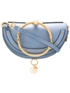 CHLOÉ CHLOÉ NILE MINAUDIERE SHOULDER BAG - BLUE