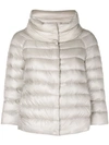 Herno Zipped Padded Jacket In Grey