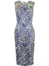 DIANE VON FURSTENBERG DVF DIANE VON FURSTENBERG FITTED PAISLEY DRESS - MULTICOLOUR