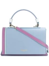 EMILIO PUCCI EMILIO PUCCI BLOCKCOLOUR FLAP TOTE BAG - BLUE