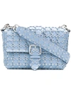 Red Valentino Red(v) Flower Puzzle Shoulder Bag - Blue In Blue