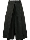 JW ANDERSON CROPPED PINSTRIPE TROUSERS