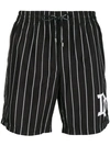 DOLCE & GABBANA DOLCE & GABBANA STRIPED BOXER SHORTS - BLACK