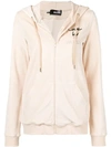 LOVE MOSCHINO LOVE ZIPPED HOODIE