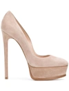 Casadei Classic Platform Pumps - Neutrals In Neutrals