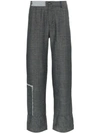 78 STITCHES SLOUCH VIRGIN WOOL LINEN-BLEND TAPERED TROUSERS
