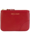 Comme Des Garçons Top Zipped Wallet In Red