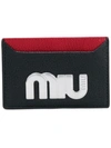 MIU MIU logo patch cardholder